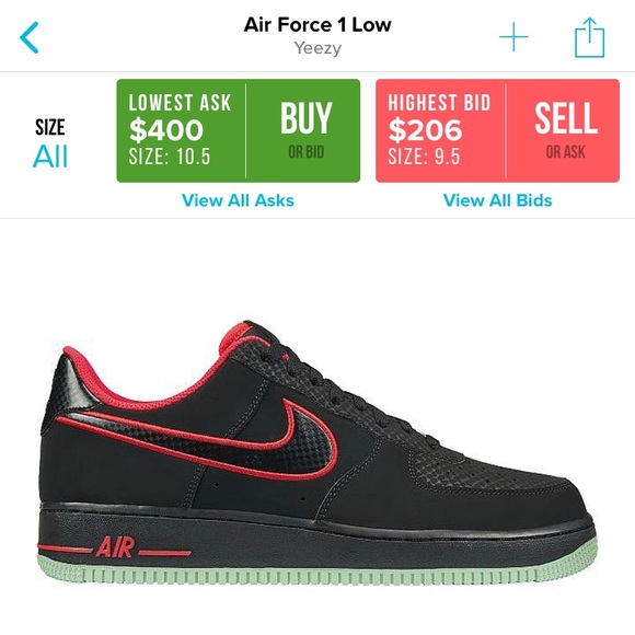 Nike Air Force One “Yeezy” Men’s size 10.5 - Picture 6 of 6
